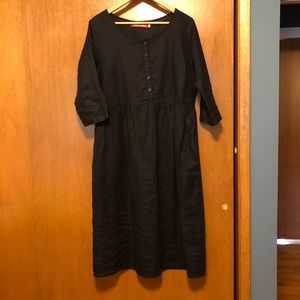 Handmade Linen Dress with Pockets